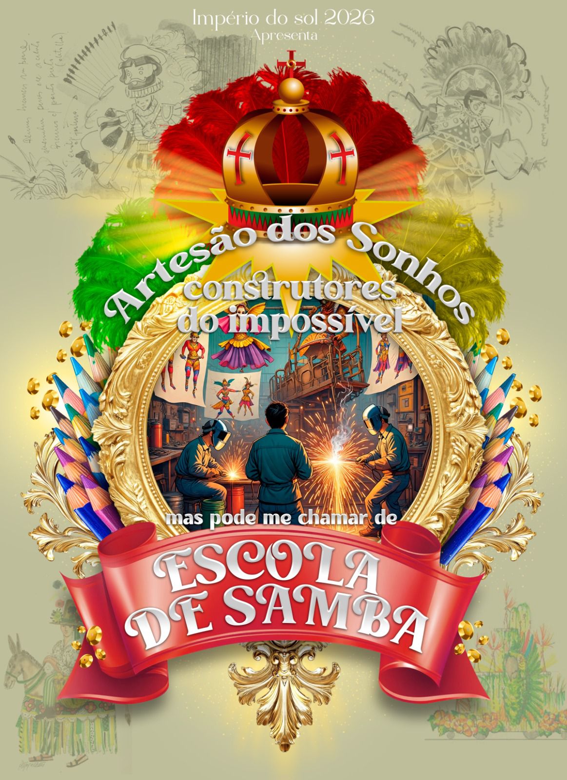 IMPÉRIO DO SOL - LOGO ENREDO 2026