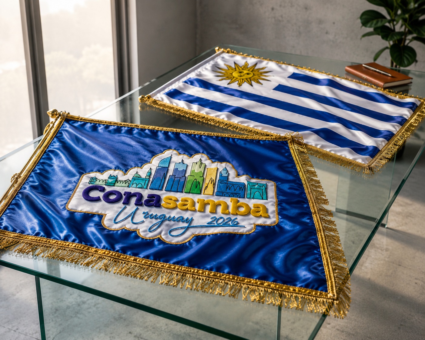 CONASAMBA URUGUAI 2026 LOGO + BANDEIRA URUGUAI